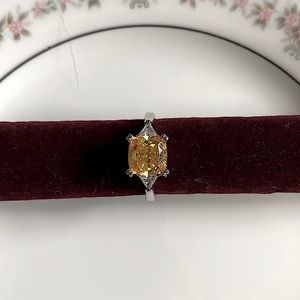 QVC DIAMONIQUE CANARY CZ
